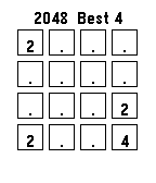 2048 on a Pebble screen