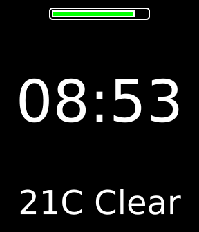 Tutorial complete on a Pebble screen